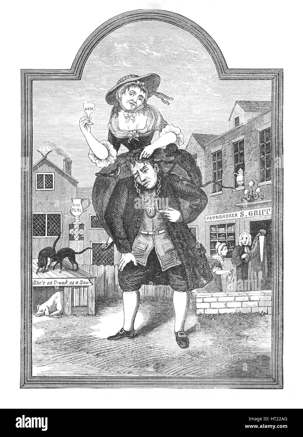 Il segno del male, 1897. Artista: sconosciuto. Foto Stock