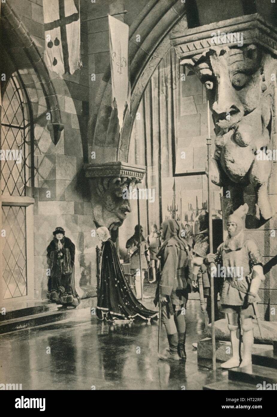 "Scena nel palazzo di Louis XI. Dal film: l amata Rogue. Impostazioni da William Cameron Me Artista: sconosciuto. Foto Stock