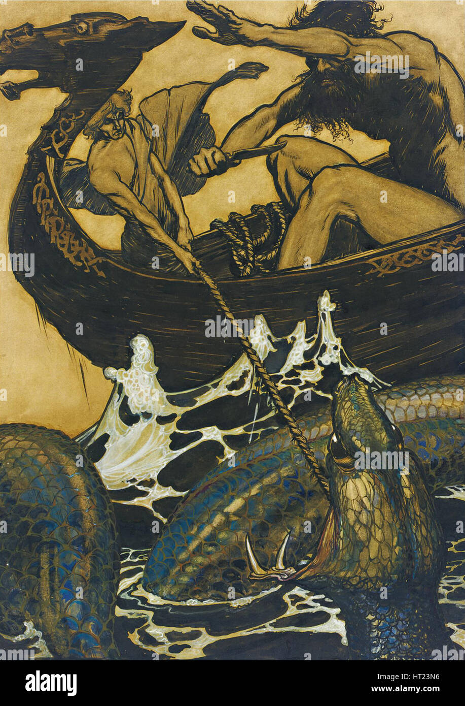 Illustrazione per la Edda. Artista: Rackham, Arthur (1867-1939) Foto Stock