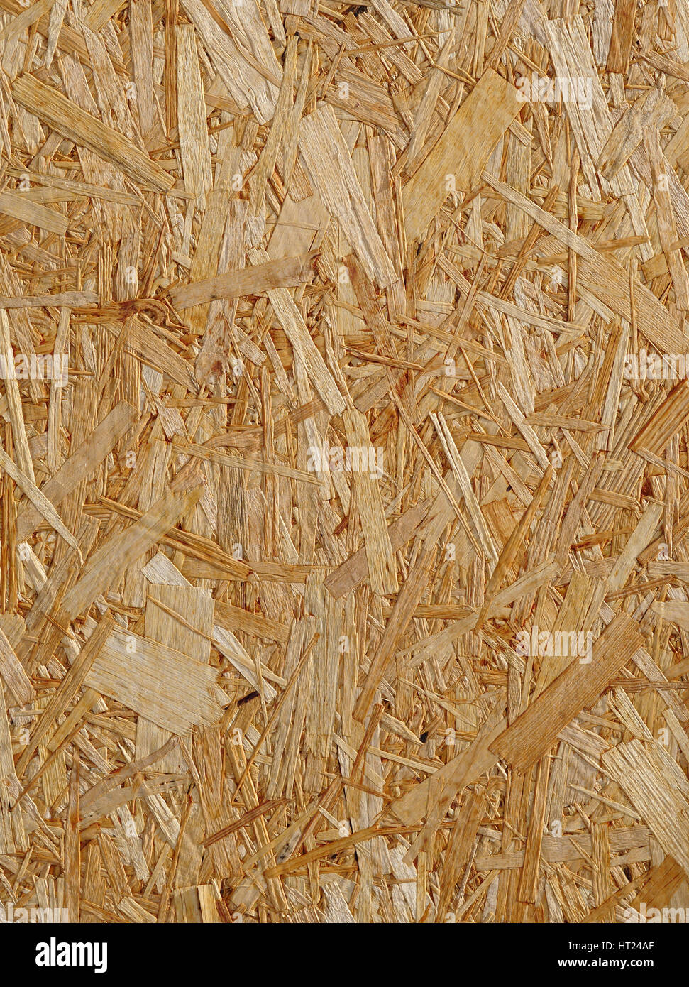 Riciclato in legno oriented strand board dettaglio. Foto Stock