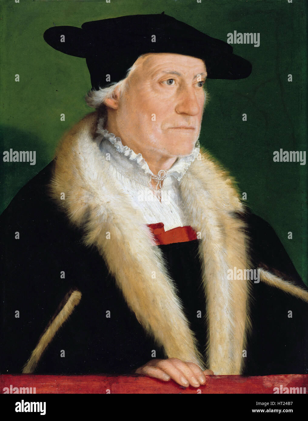 Ritratto di cosmografo Sebastian Münster (1489-1552), c. 1550. Artista: Amberger Christoph (ca. 1500-1562) Foto Stock