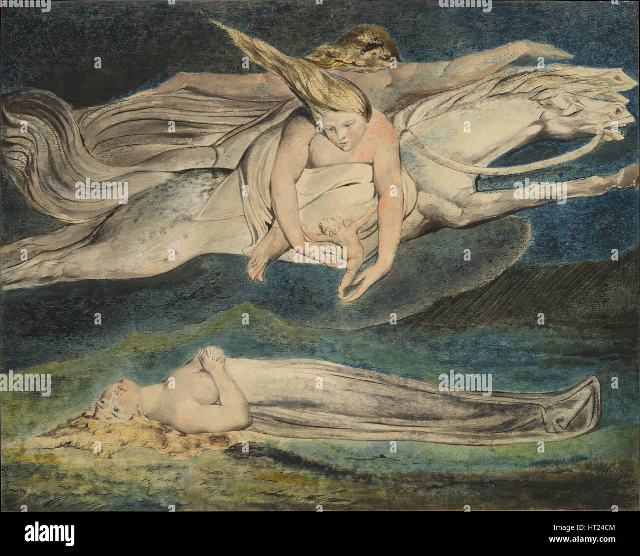 Peccato, c. 1795. Artista: Blake, William (1757-1827) Foto Stock