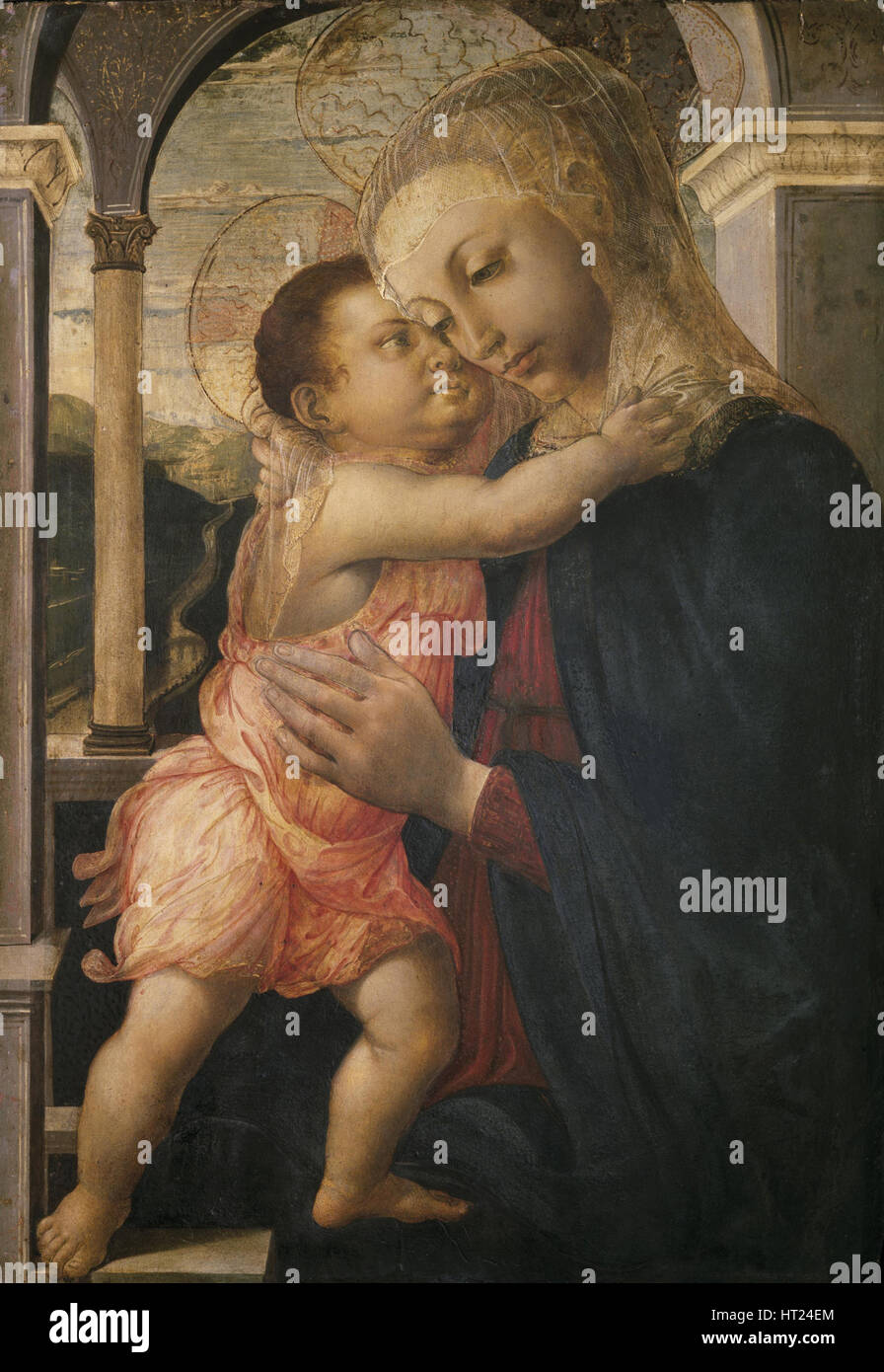 La Madonna e il Bambino, 1466-1467 ca. Artista: Botticelli, Sandro (1445-1510) Foto Stock