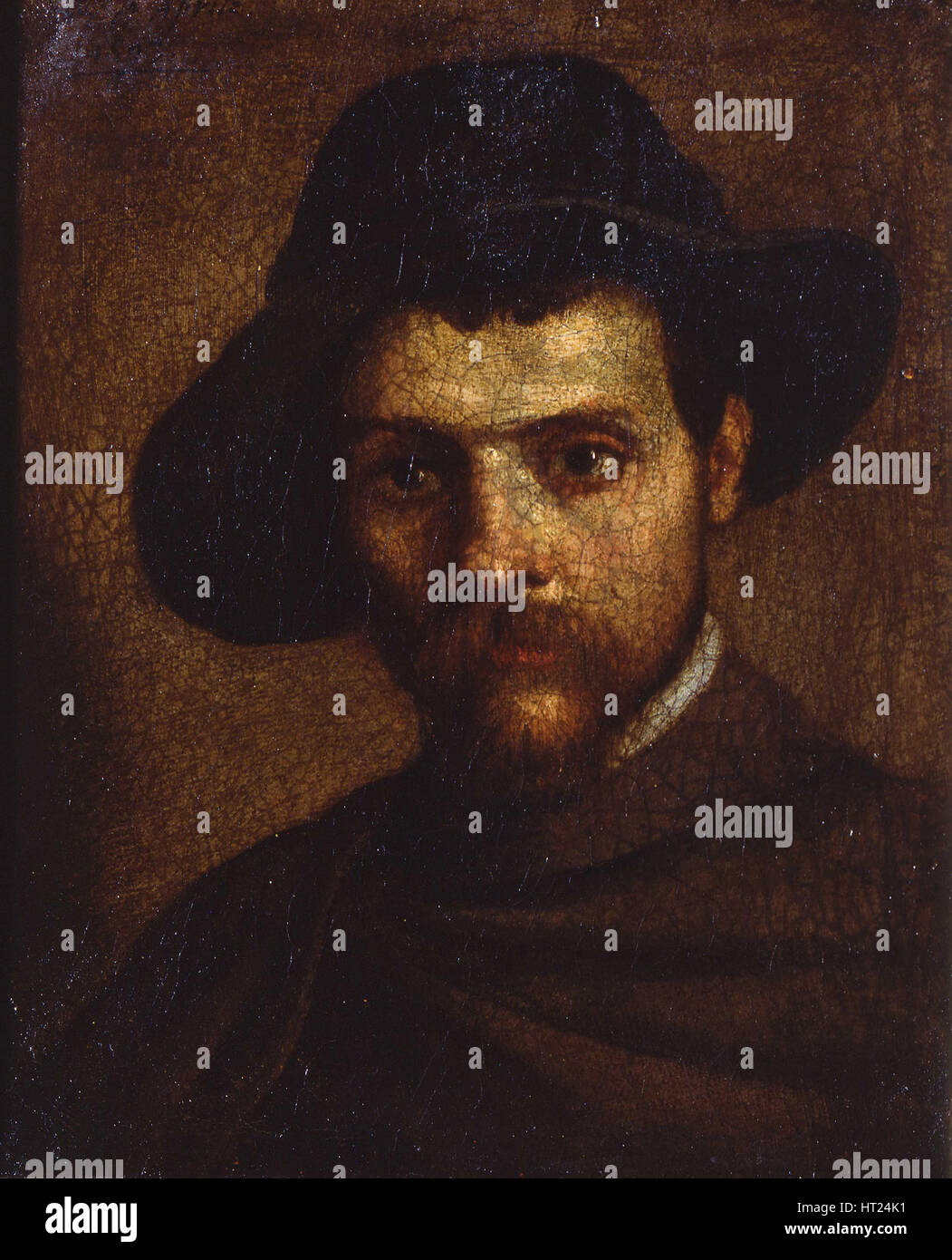 Self-portrait, 1593. Artista: Carracci, Annibale (1560-1609) Foto Stock