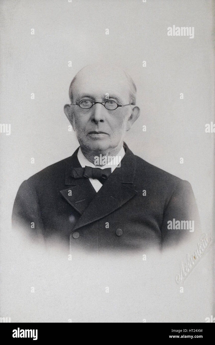 Ritratto di Konstantin Petrovich Pobyedonostsyev (1827-1907), 1902. Artista: Levitsky, Sergei Lvovich (1819-1898) Foto Stock