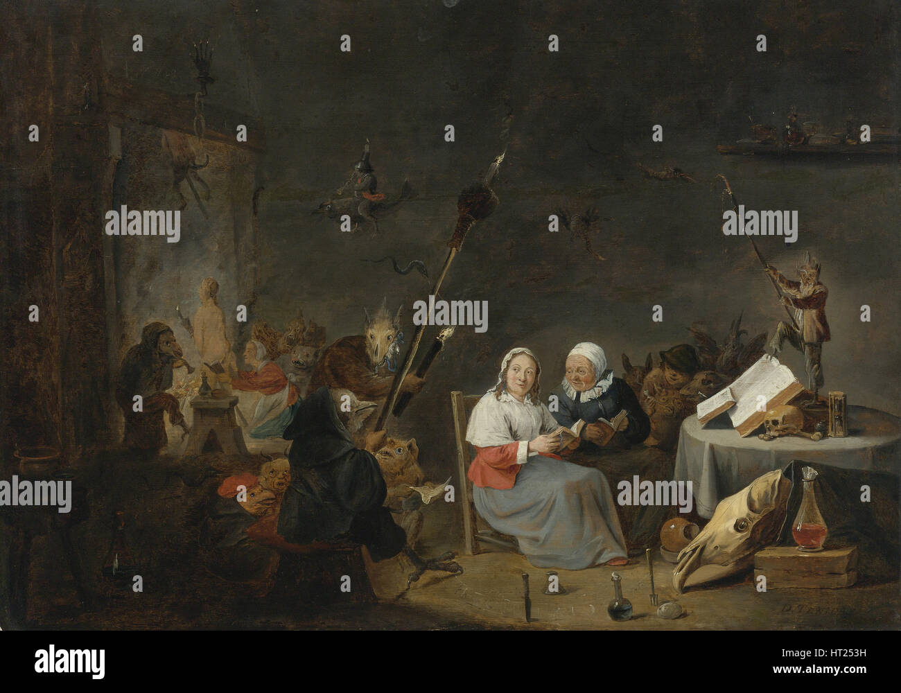 Il Witches Sabbath. Artista: Teniers, David, il Giovane (1610-1690) Foto Stock