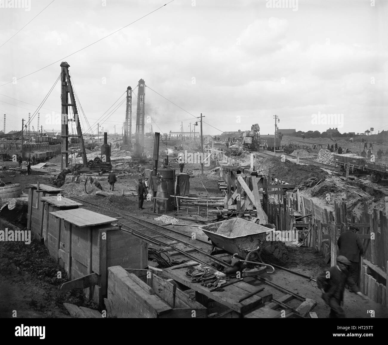 Furness Cantiere Navale, Billingham, Stockton-on-Tees, novembre 1918. Artista: H Bedford Lemere. Foto Stock