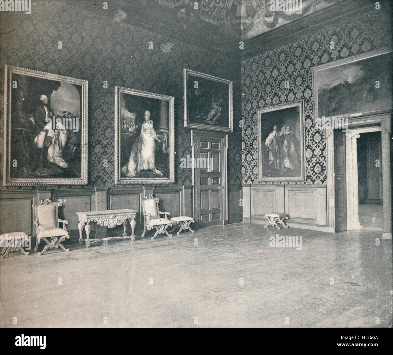 "Il Re della sala da disegno a Kensington Palace', c1899, (1901). Artista: Thiele & Co. Foto Stock