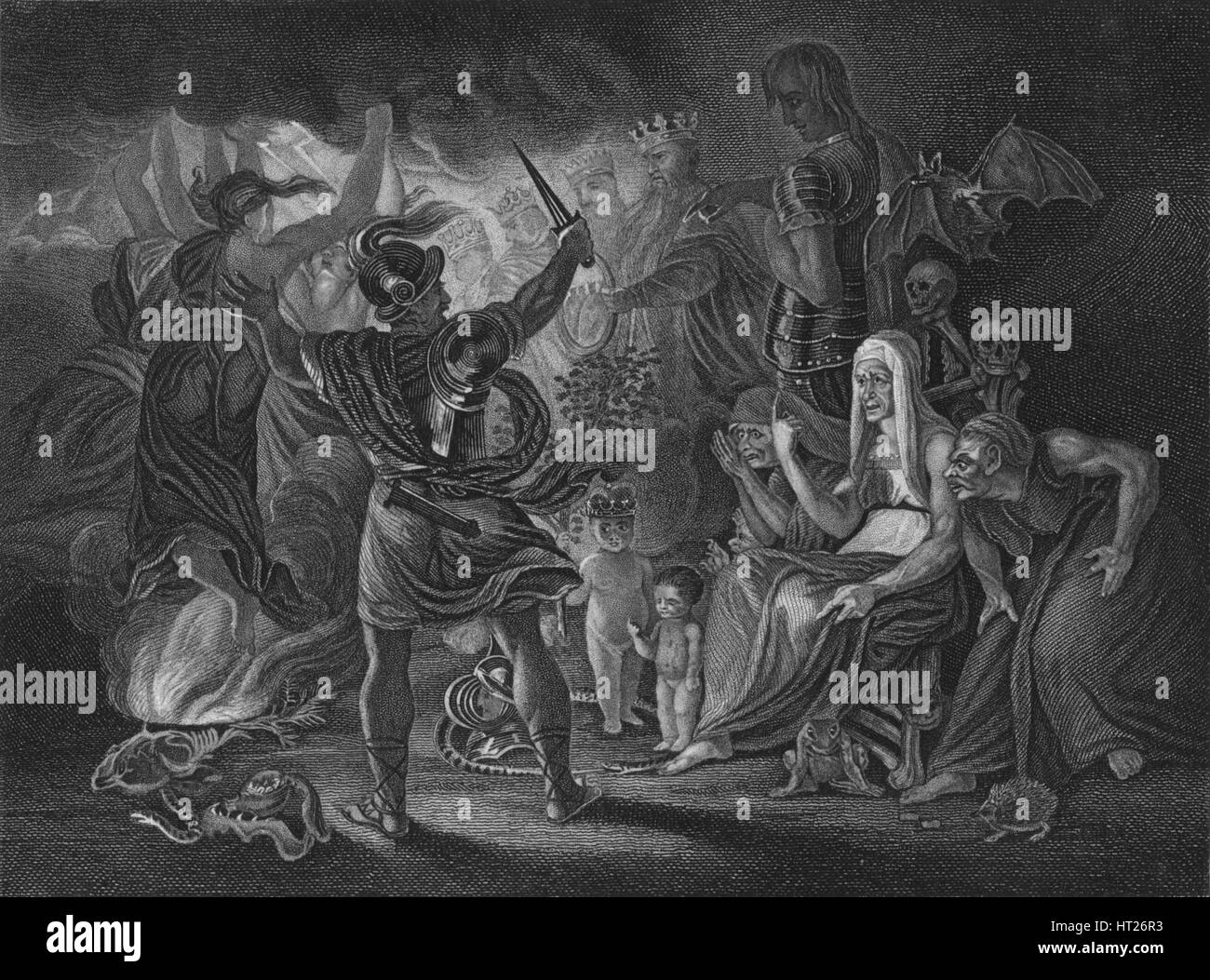 Atto IV Scena i da Macbeth, c xix secolo secolo. Artista: sconosciuto. Foto Stock