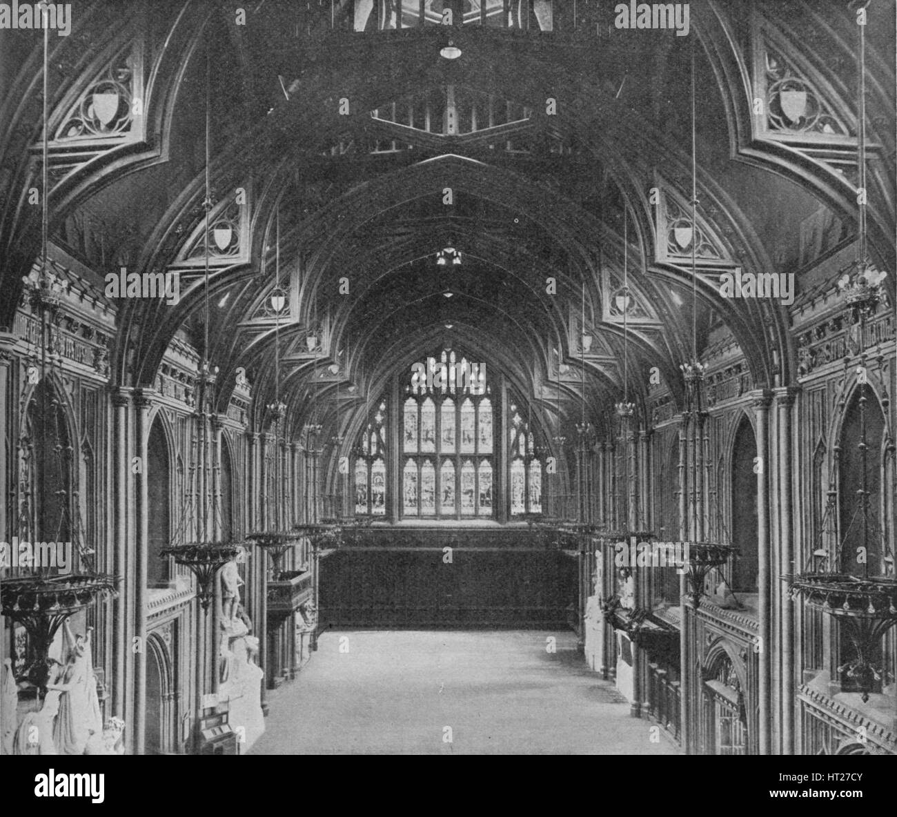 Interno del Guildhall, City of London, c1904 (1906). Artista: Photochrom Co Ltd di Londra. Foto Stock