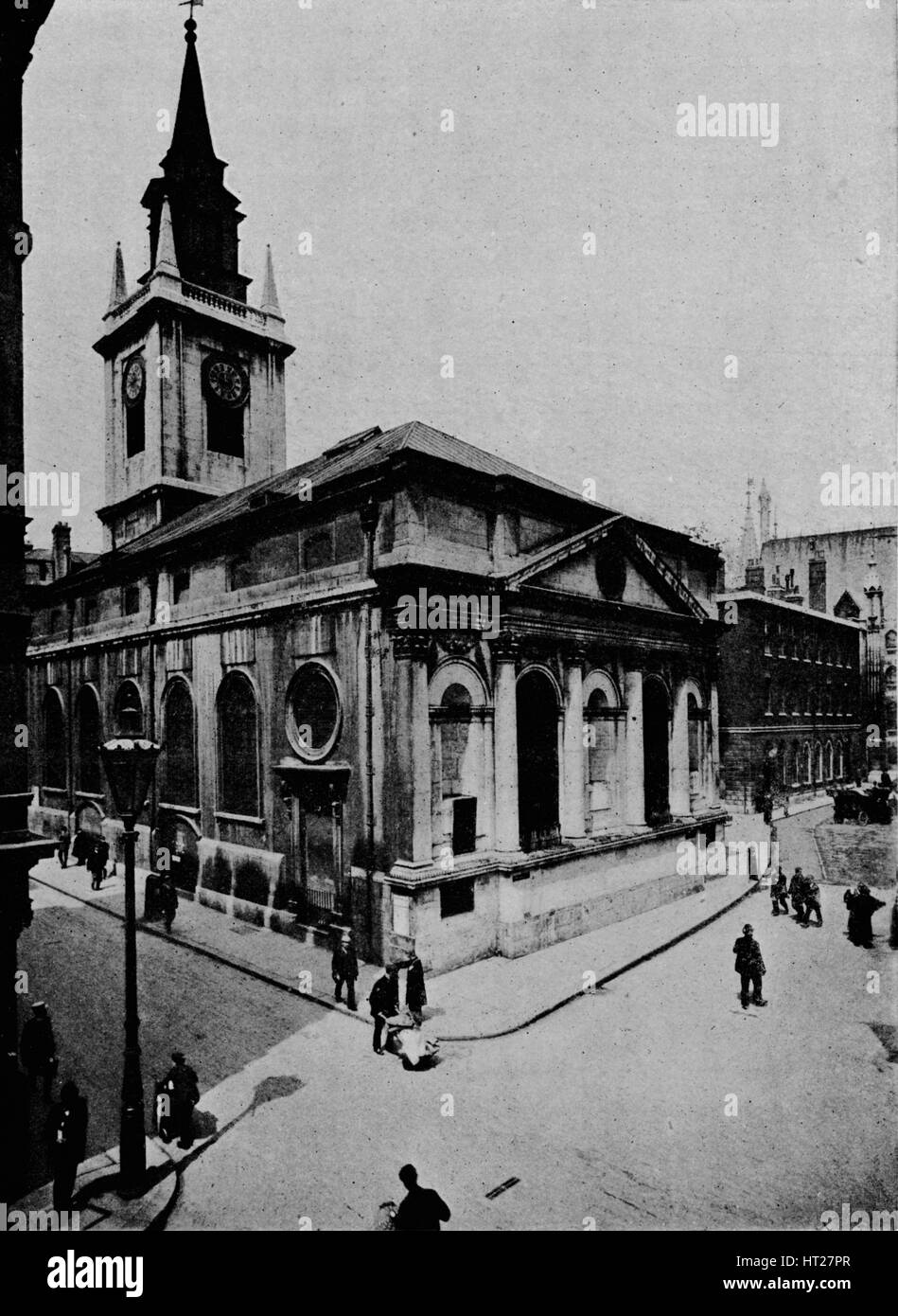 Chiesa di San Lorenzo, l'Ebraismo, City of London, c1910 (1911). Artista: sconosciuto. Foto Stock