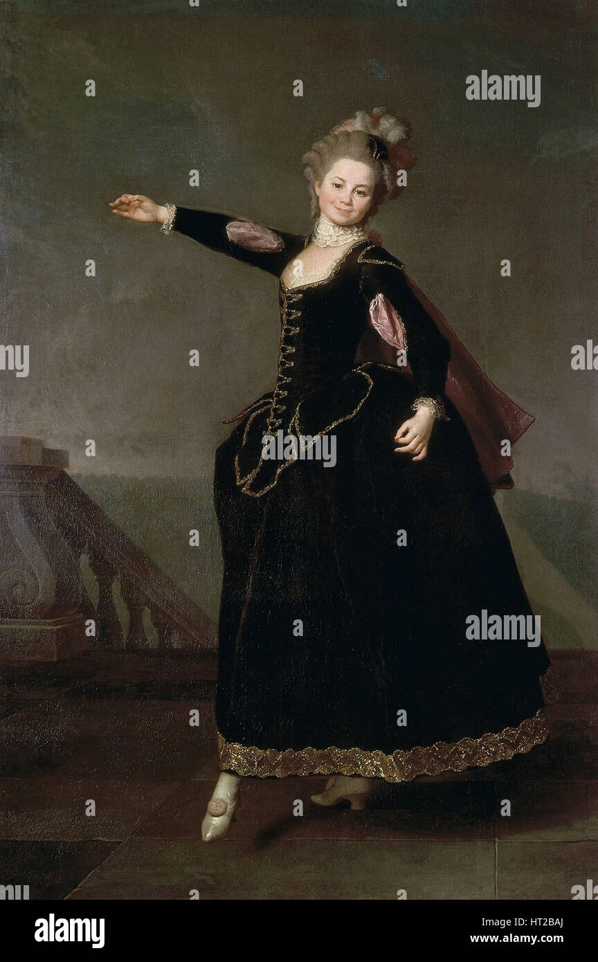 Ritratto di Natalia Semenovna Borshcheva (1758-1843), 1776. Artista: Levitsky, Dmitri Grigorievich (1735-1822) Foto Stock