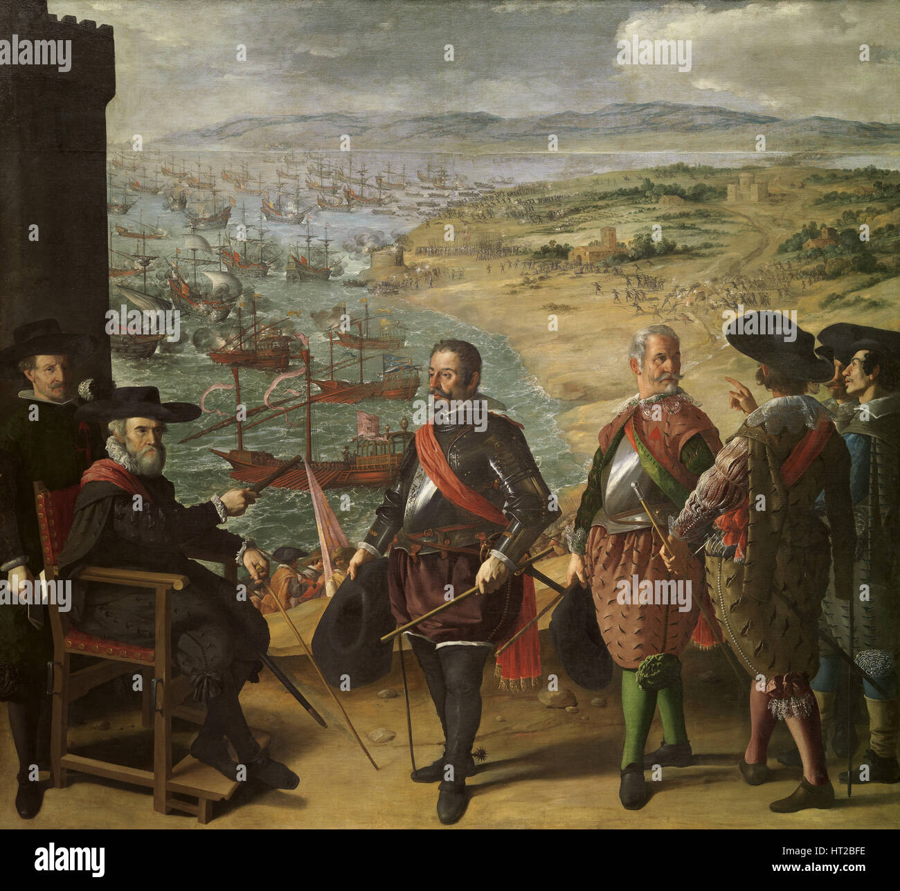 La difesa di Cadice contro l'inglese, 1625, 1634-1635. Artista: Zurbarán Francisco de (1598-1664) Foto Stock
