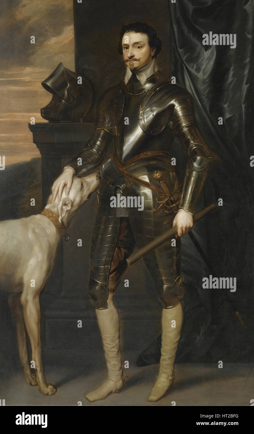 Ritratto di Thomas Wentworth, 1° Conte di Strafford (1593-1641), c. 1640. Artista: Dyck Sir Anthony van, (Studio di) Foto Stock