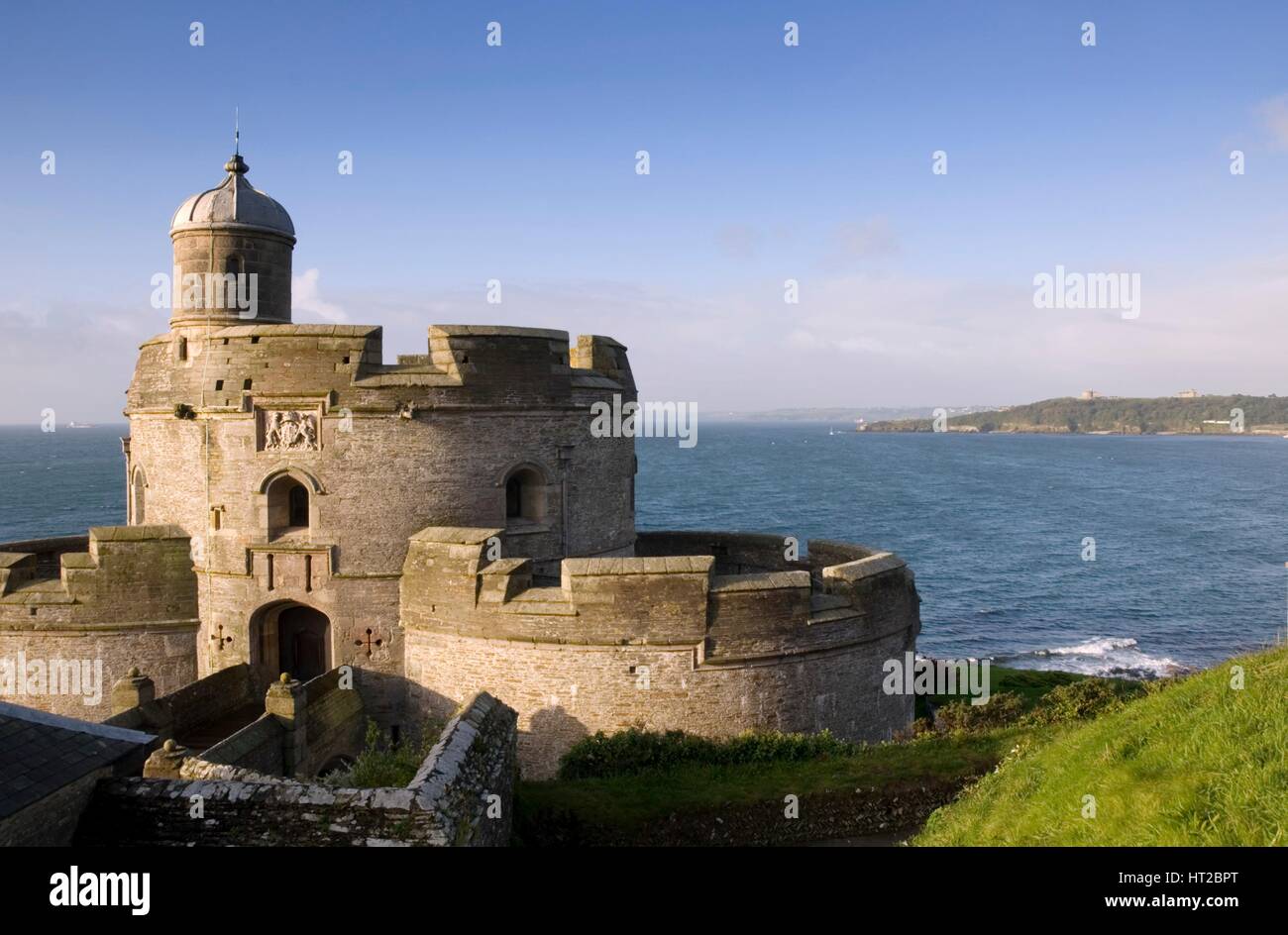 St Mawes Castello, Cornwall, 2008. Artista: Storico Inghilterra fotografo personale. Foto Stock