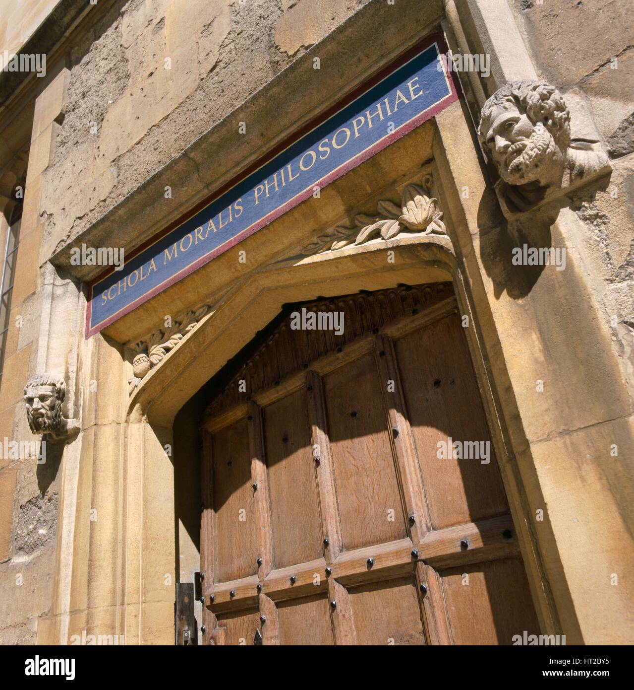 Portale della biblioteca Bodleian Library di Oxford, Oxfordshire, c2000s(?). Artista: Storico Inghilterra fotografo personale. Foto Stock