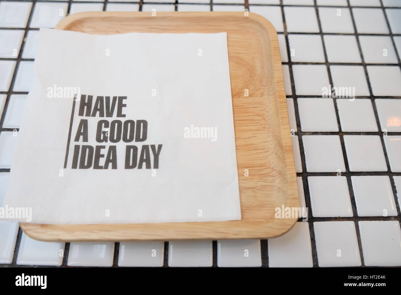 Avere una buona idea Foto Stock