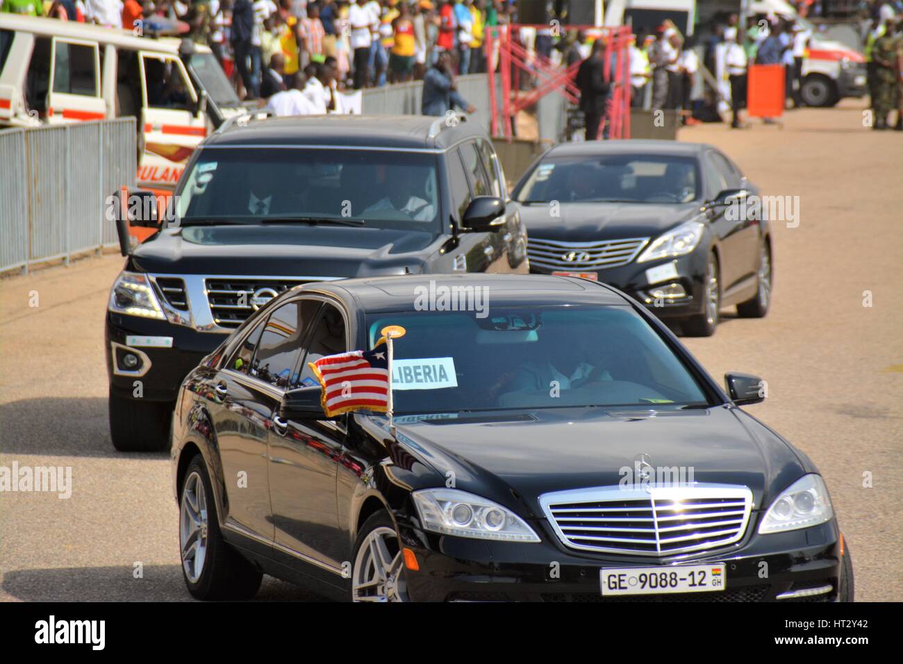 Ghana - Celebrando 60 anni di indipendenza per la dominazione britannica. Foto Stock