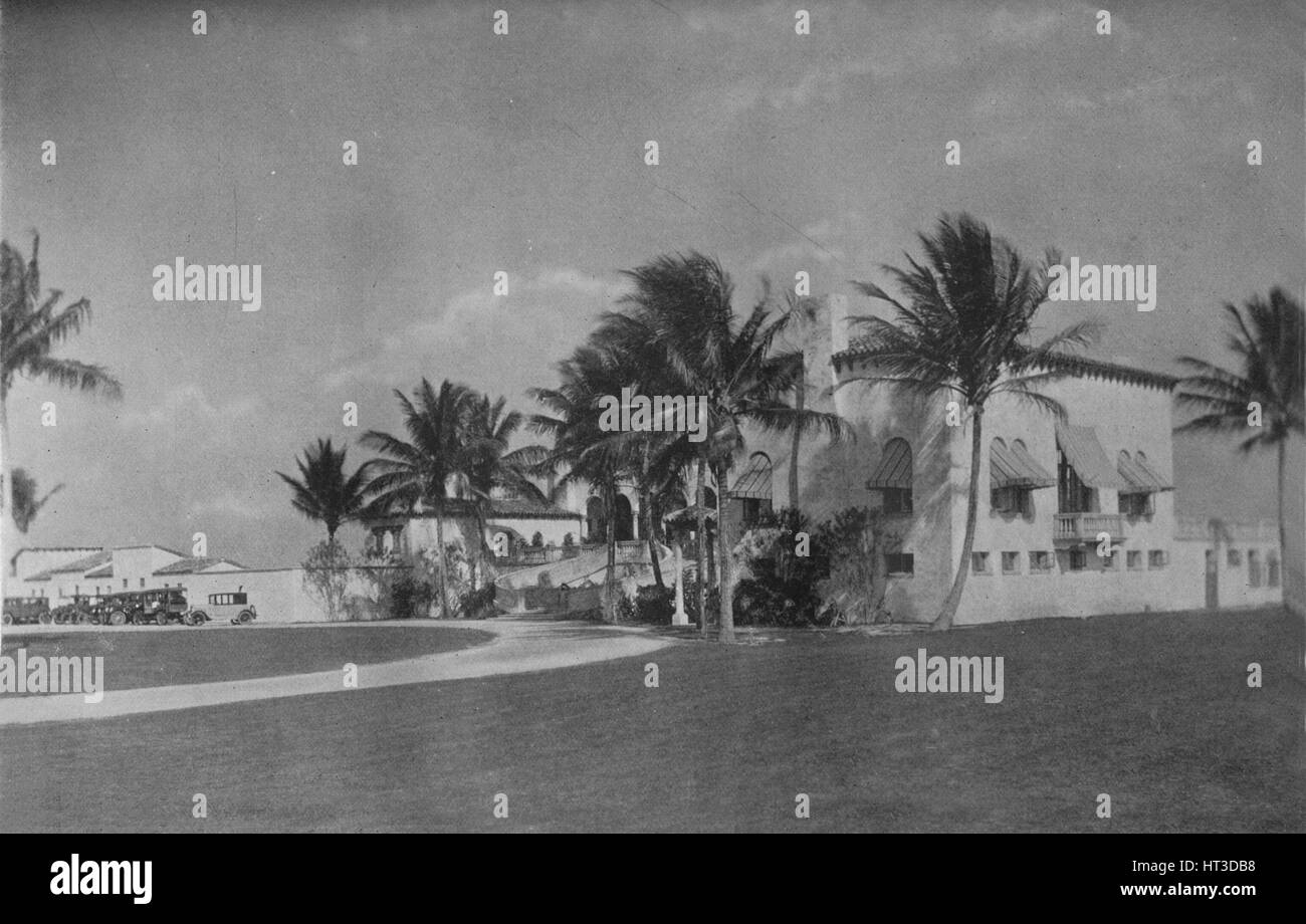 Corrente del Golfo Golf Club, Palm Beach, Florida, 1925. Artista: sconosciuto. Foto Stock