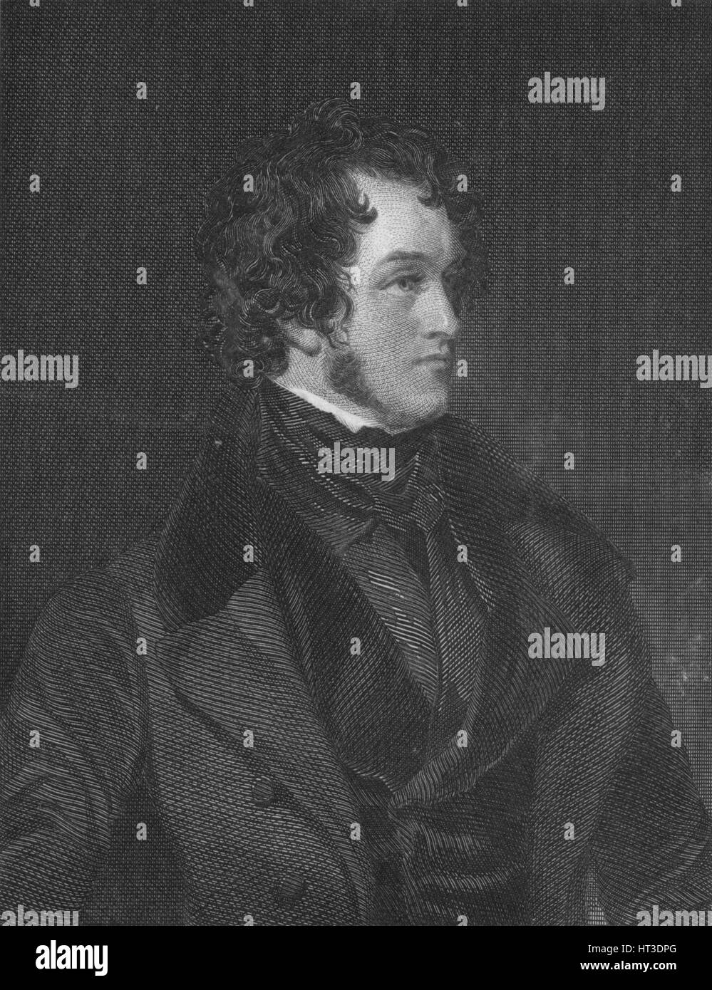 'Mr. Harrison Ainsworth', C1840. Artista: WC Edwards. Foto Stock