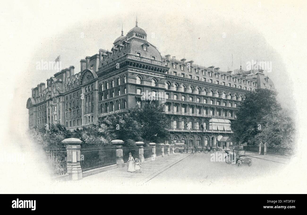 " Grosvenor Hotel', 1912. Artista: sconosciuto. Foto Stock