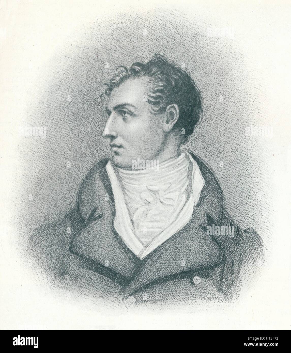 "Byron', c1800, (1911). Artista: Richard Westall. Foto Stock