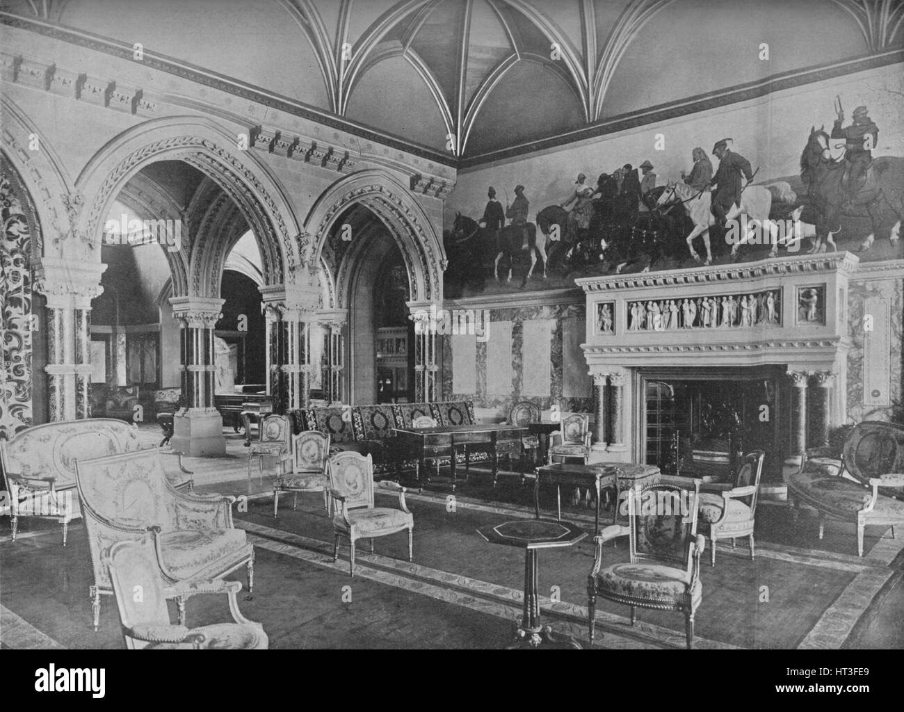 "Sala Eaton, Cheshire - Il Duca di Westminster', 1910. Artista: sconosciuto. Foto Stock