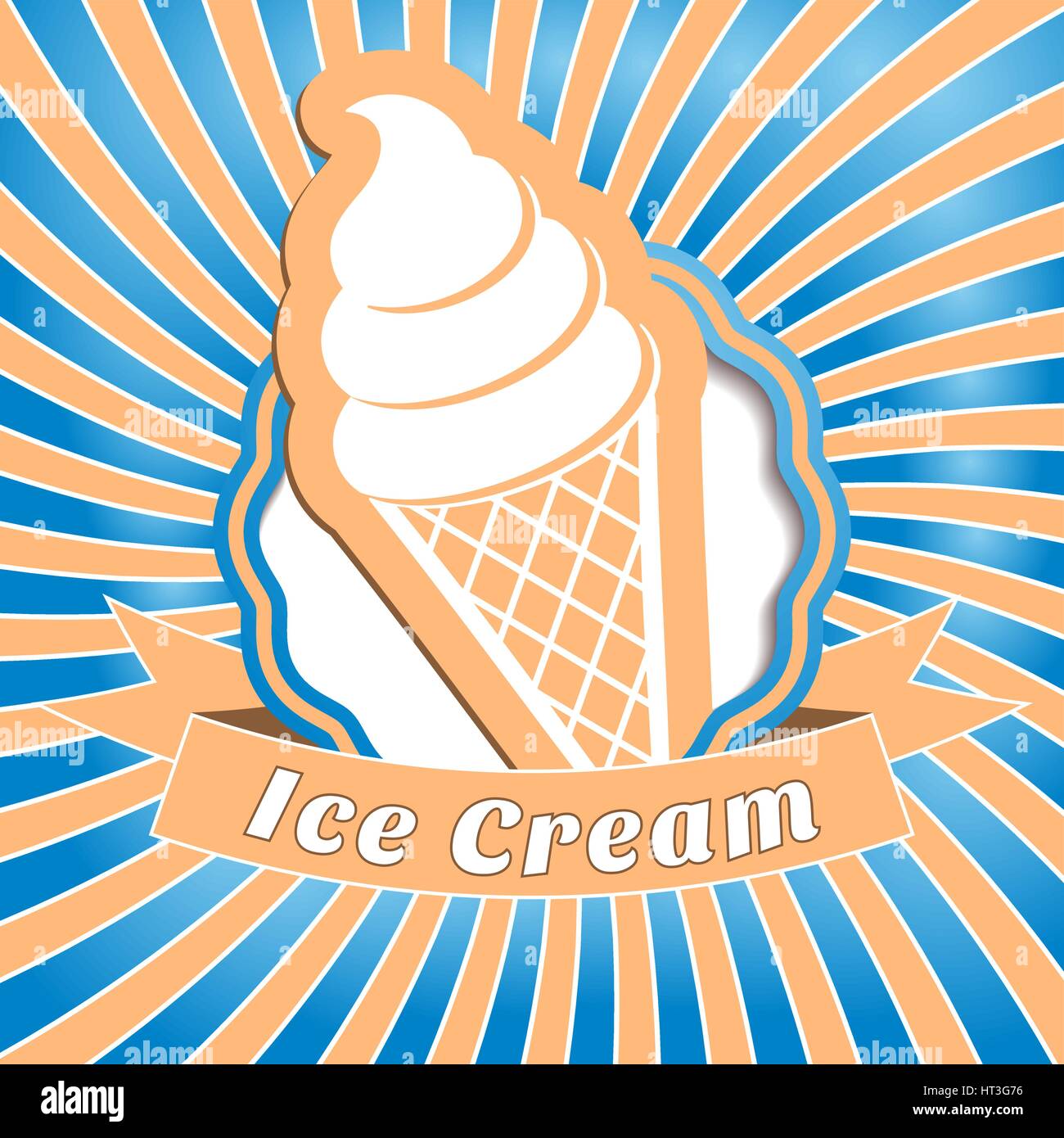 Ice Cream sfondo Illustrazione Vettoriale