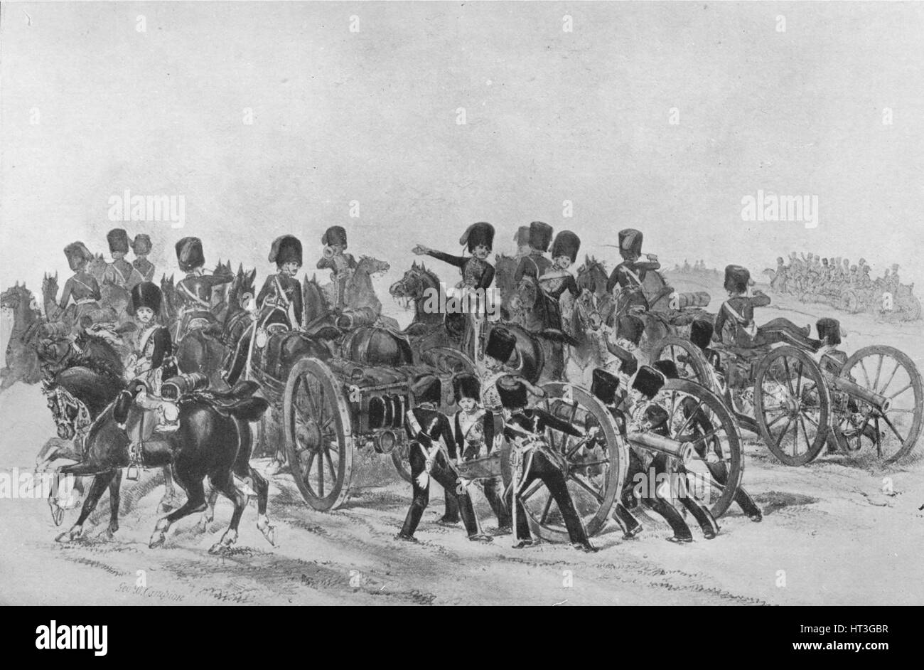 'Royal Horse Artillery', 1846 (1909). Artista: sconosciuto. Foto Stock