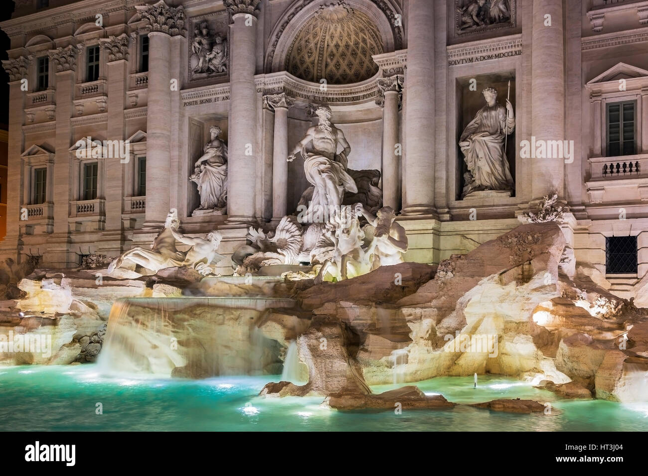 Fontana di Trevi, Roma, Italia Foto Stock