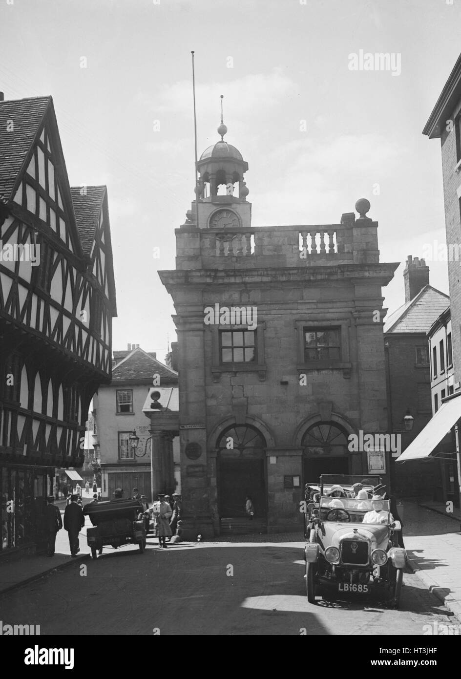 Il cantante 10 hp open 2 posti, Ludlow, Shropshire, c1920. Artista: Bill Brunell. Foto Stock