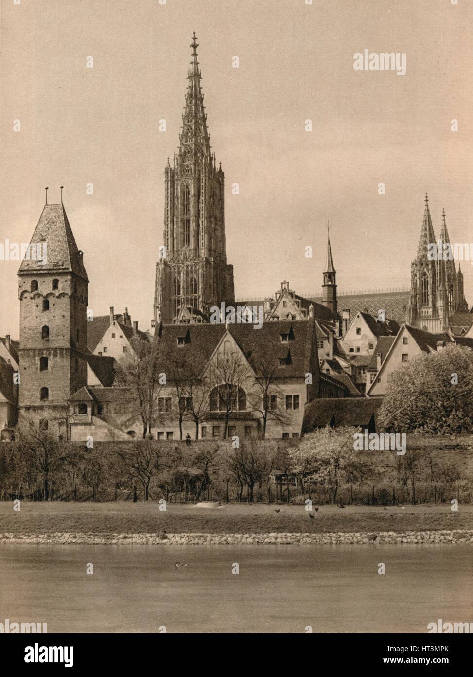 "Ulm. Cattedrale - Metzger Tower", 1931. Artista: Kurt Hielscher. Foto Stock