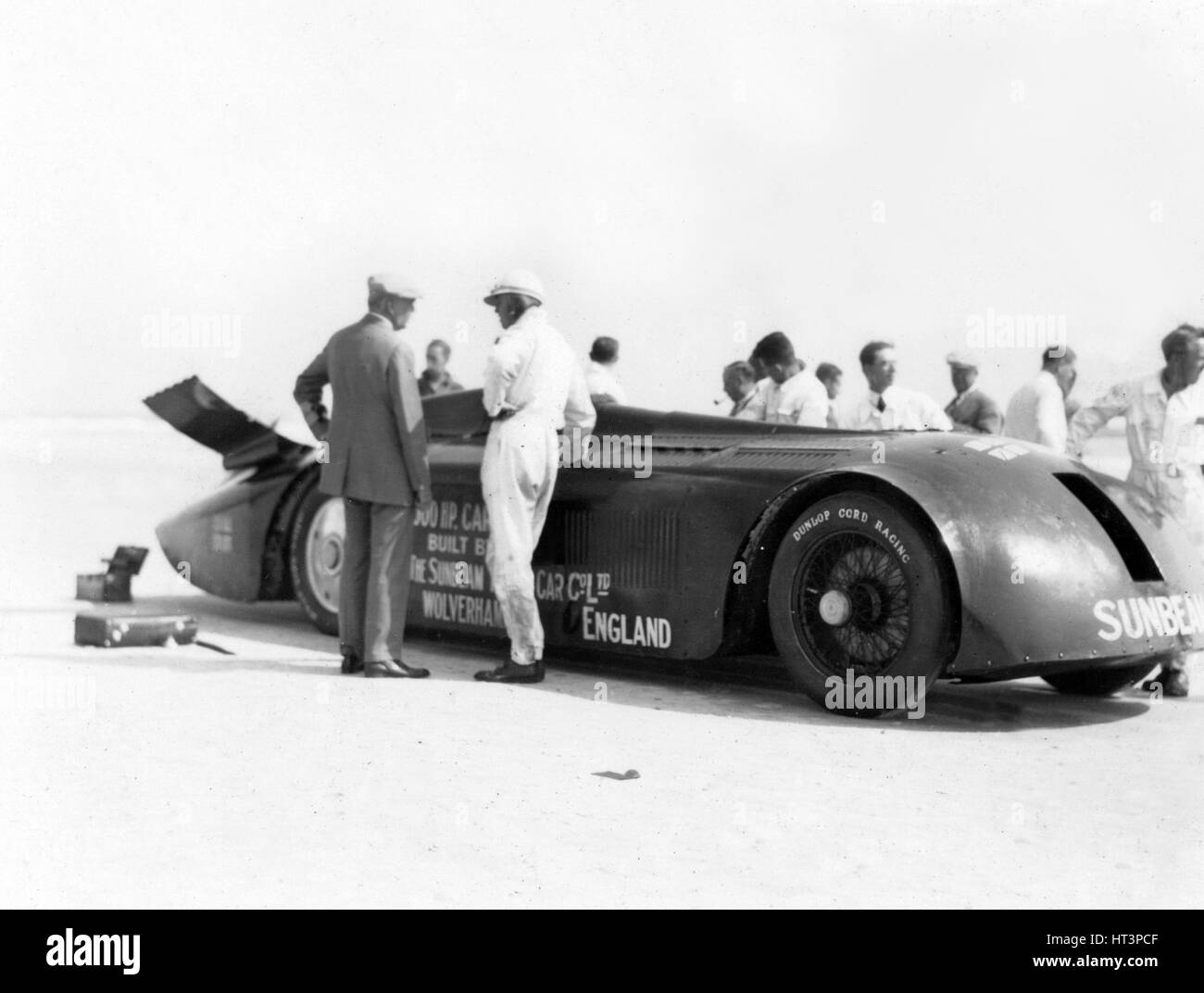 Sunbeam 1000hp record di velocità su terra tentativo di Daytona 1927 Artista: sconosciuto. Foto Stock