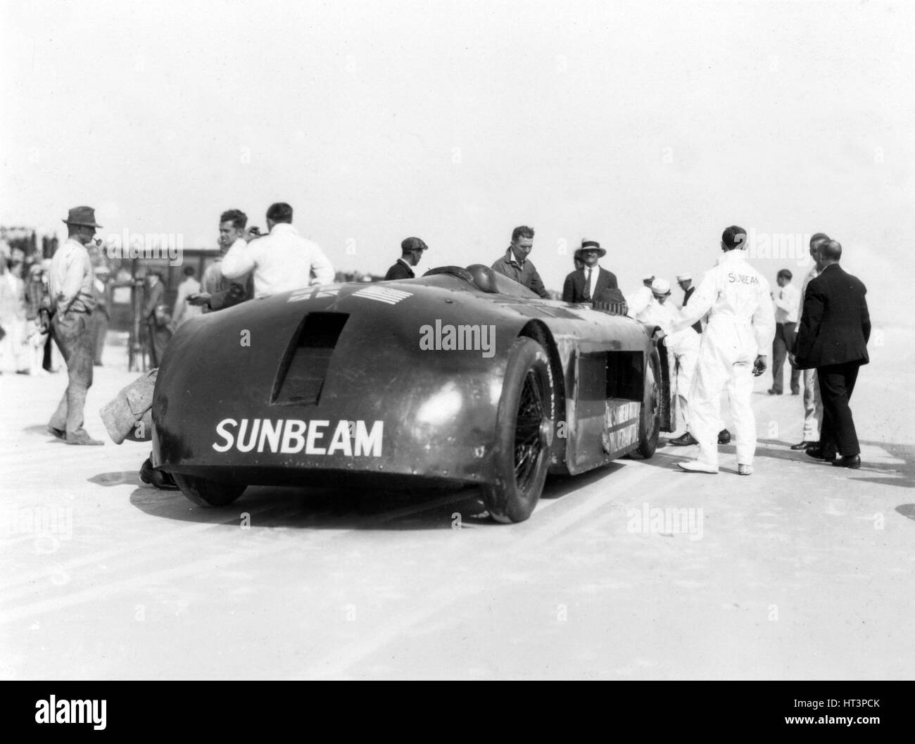 Sunbeam 1000hp record di velocità su terra tentativo di Daytona 1927 Artista: sconosciuto. Foto Stock