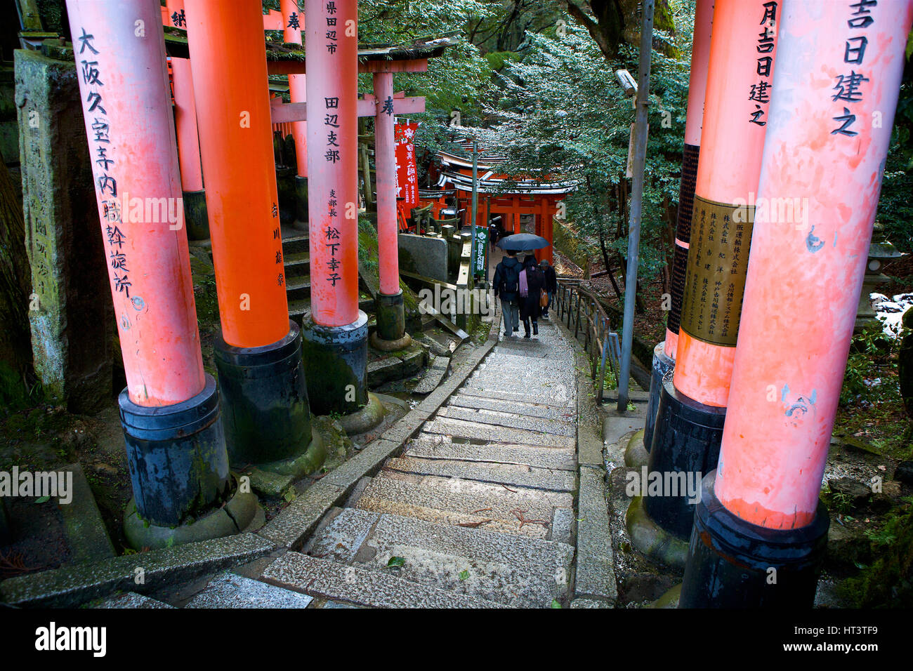 Fushimi-inari Taisha, un famoso Santuario Shinto, Kyoto, Giappone Foto Stock