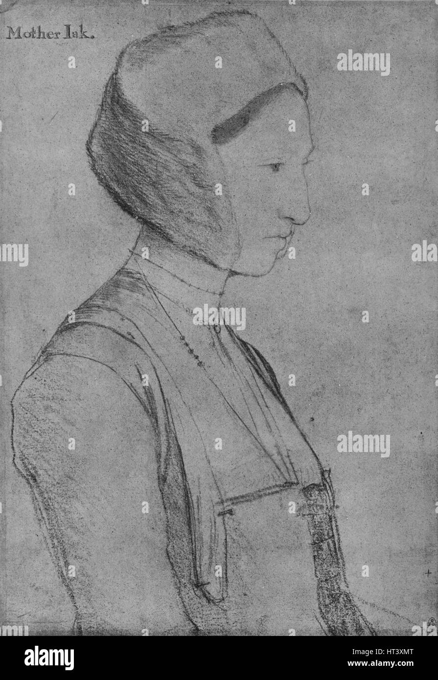 'Margaret vedi figg. ***", 1526-1527 (1945). Artista: Hans Holbein il Giovane. Foto Stock