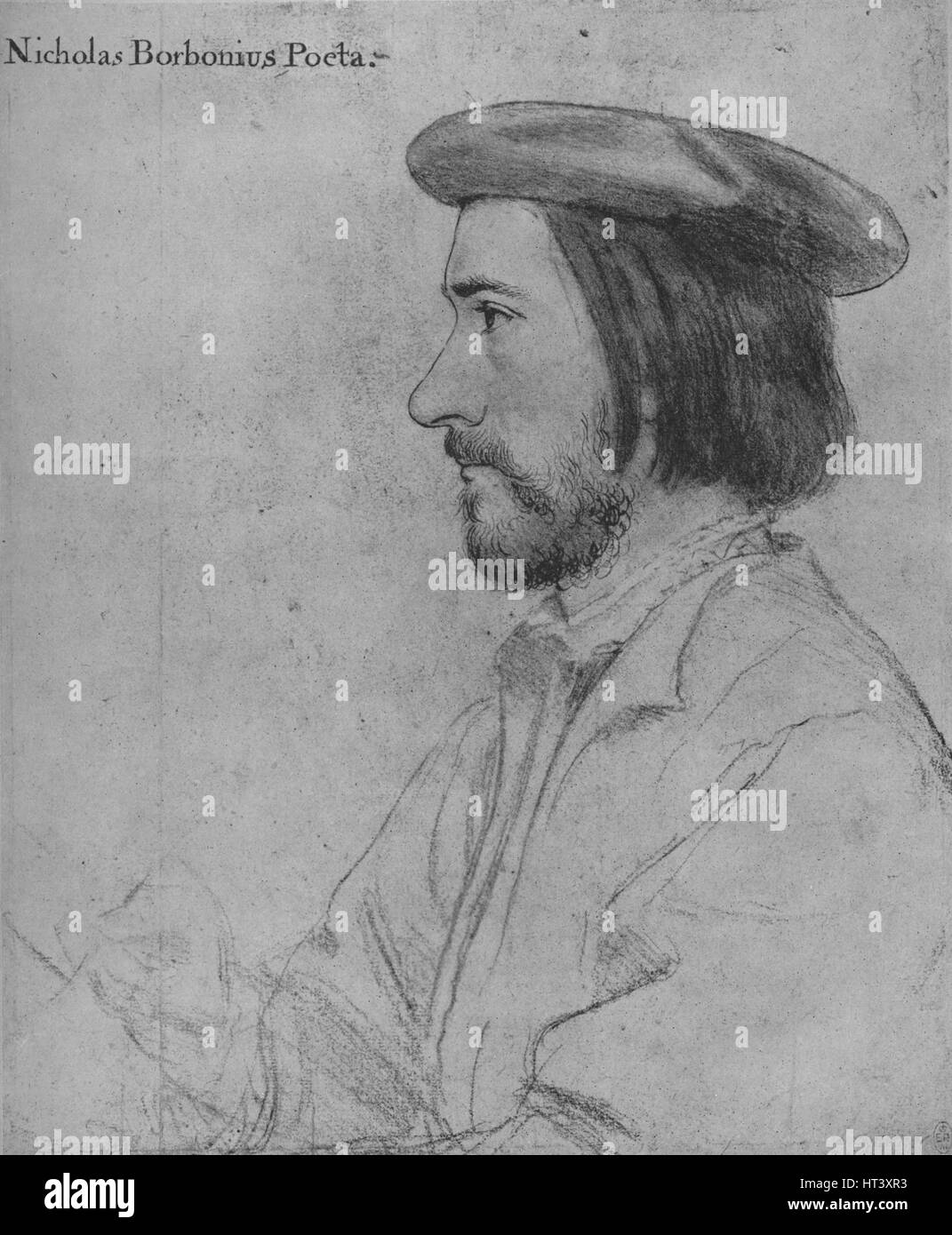 'Nicholas Borbone Il Sambuco', 1535 (1945). Artista: Hans Holbein il Giovane. Foto Stock