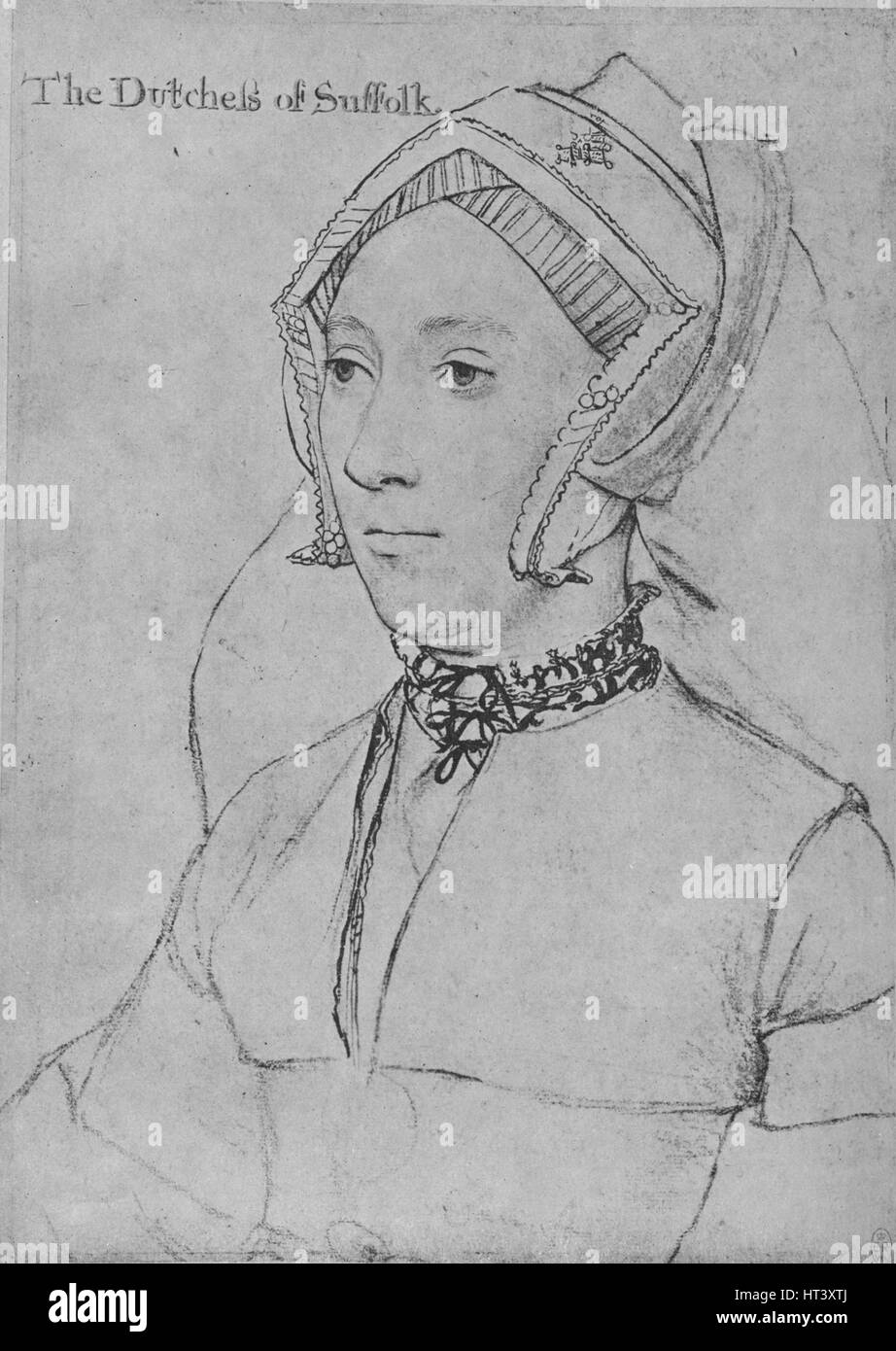 "Catherine Willoughby', c1532-1543 (1945). Artista: Hans Holbein il Giovane. Foto Stock