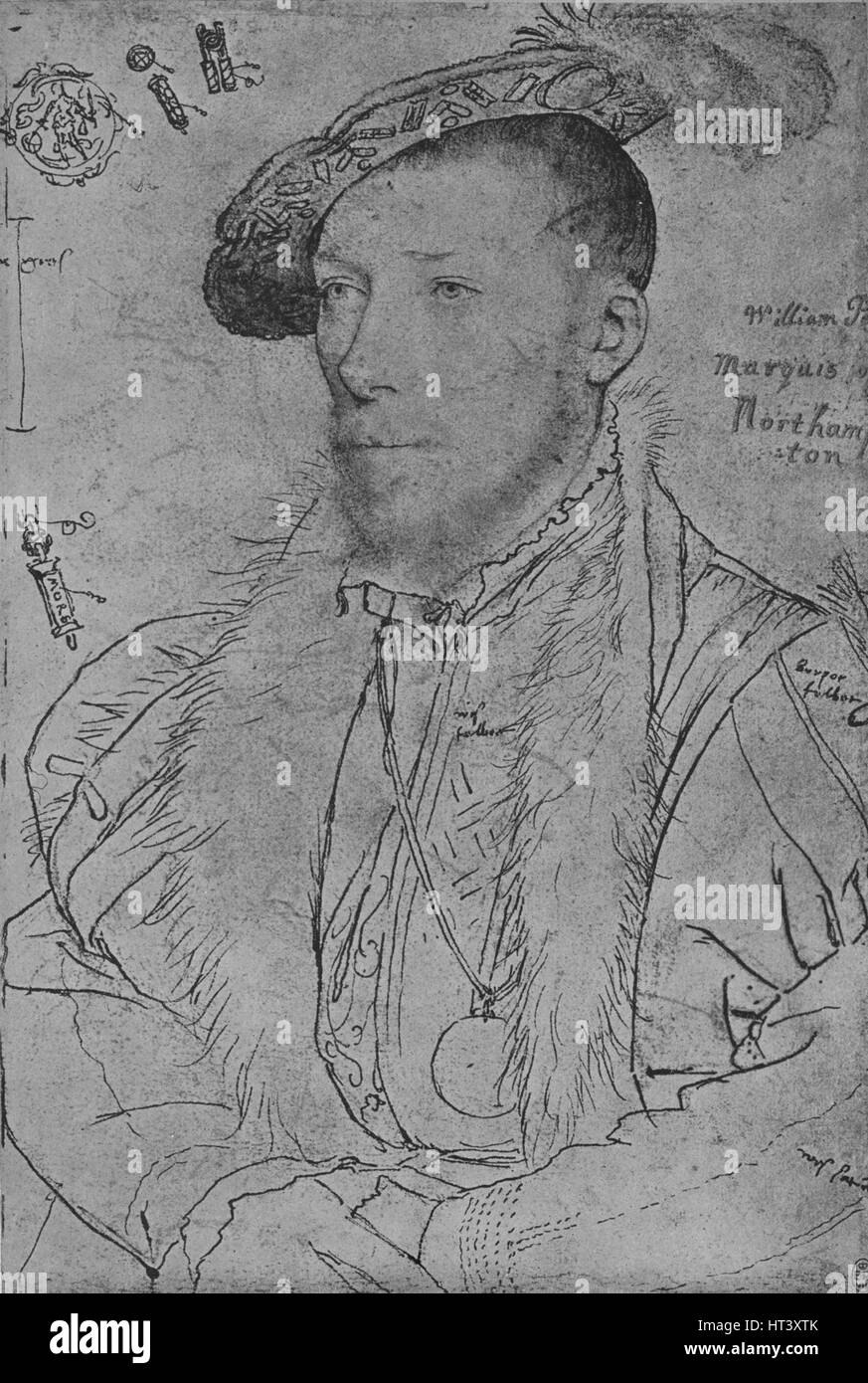 'William Parr, marchese di Northampton', c1538-1542 (1945). Artista: Hans Holbein il Giovane. Foto Stock