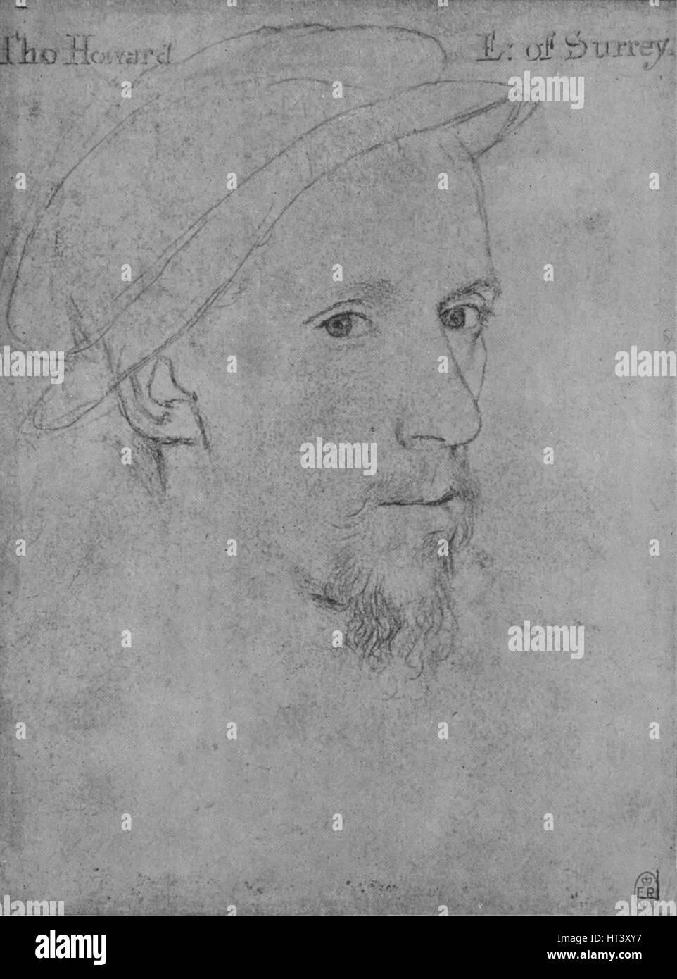 "Henry Howard conte di Surrey (non da Holbein)', c xvi secolo (1945). Artista: sconosciuto. Foto Stock