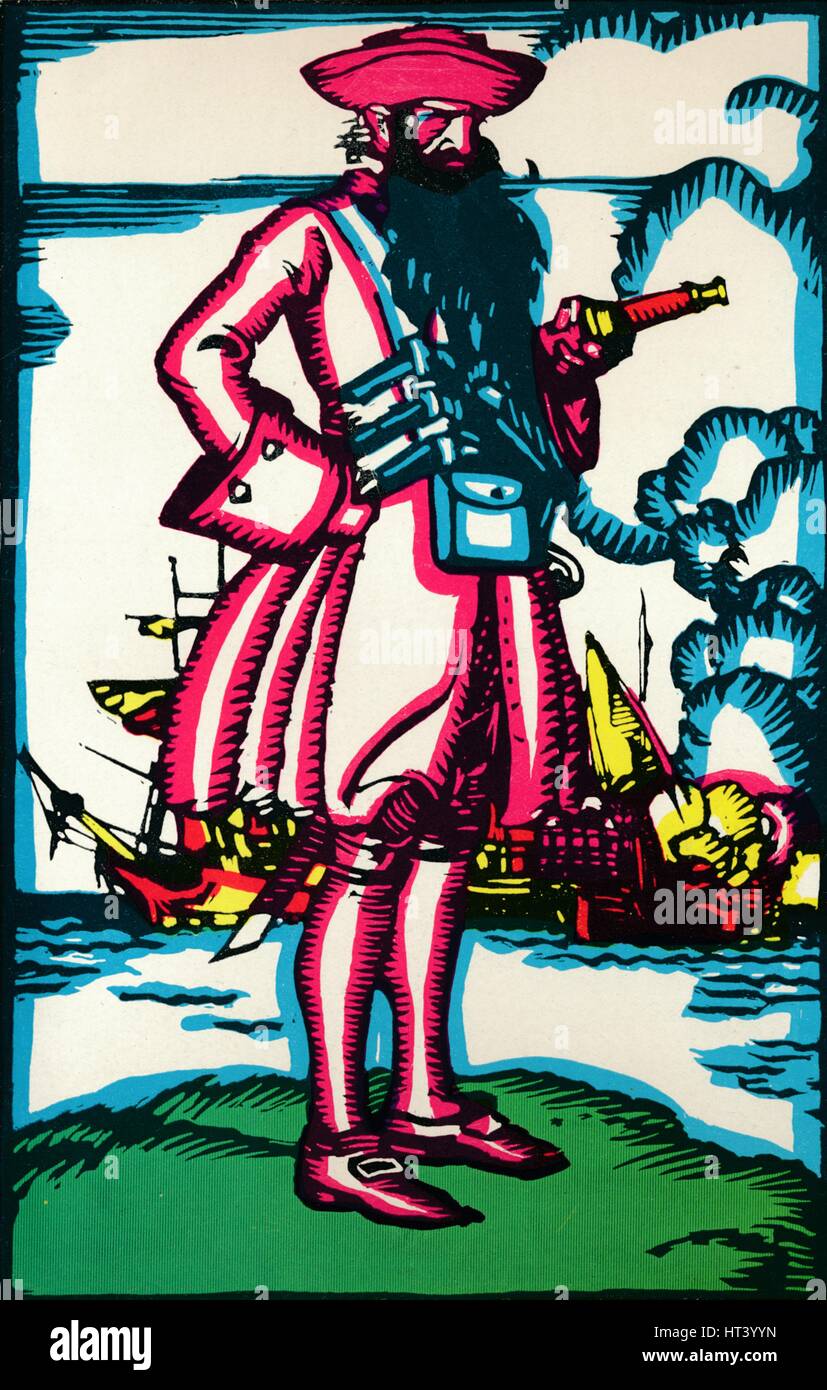 "Blackbeard', c1900, (1926). Artista: Edward Wilson. Foto Stock
