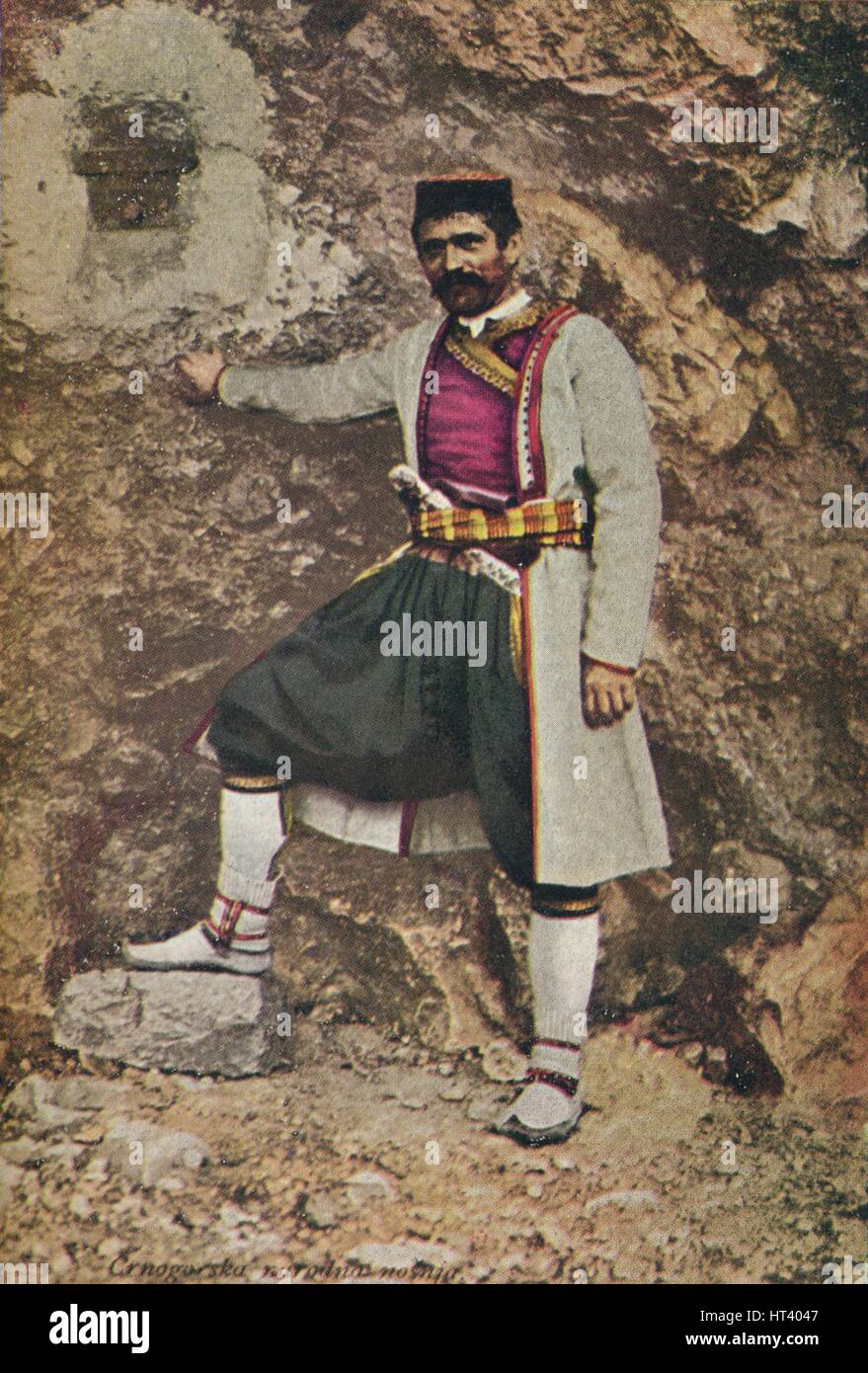 "Montenegro una vacanza in Costume', C1913. Artista: Charles JS Makin. Foto Stock