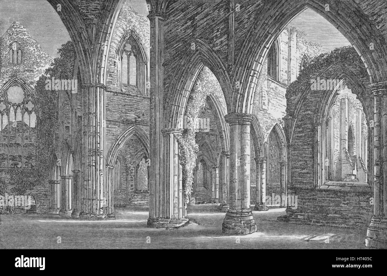 "Dal transetto sud', Tintern Abbey, c1885, (1897). Artista: Alexander Francesco Lydon. Foto Stock