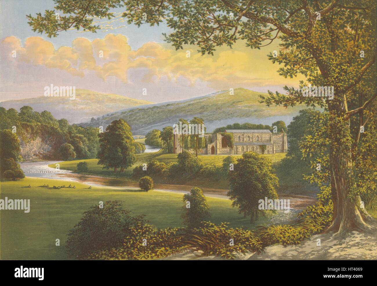 "Bolton Priory', 1882, (1897). Artista: Alexander Francesco Lydon. Foto Stock