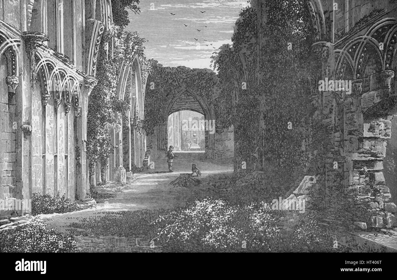 'St. Giuseppe Cappella, interno, guardando ad est', Abbazia di Glastonbury, c1880, (1897). Artista: Alexander Francesco Lydon. Foto Stock