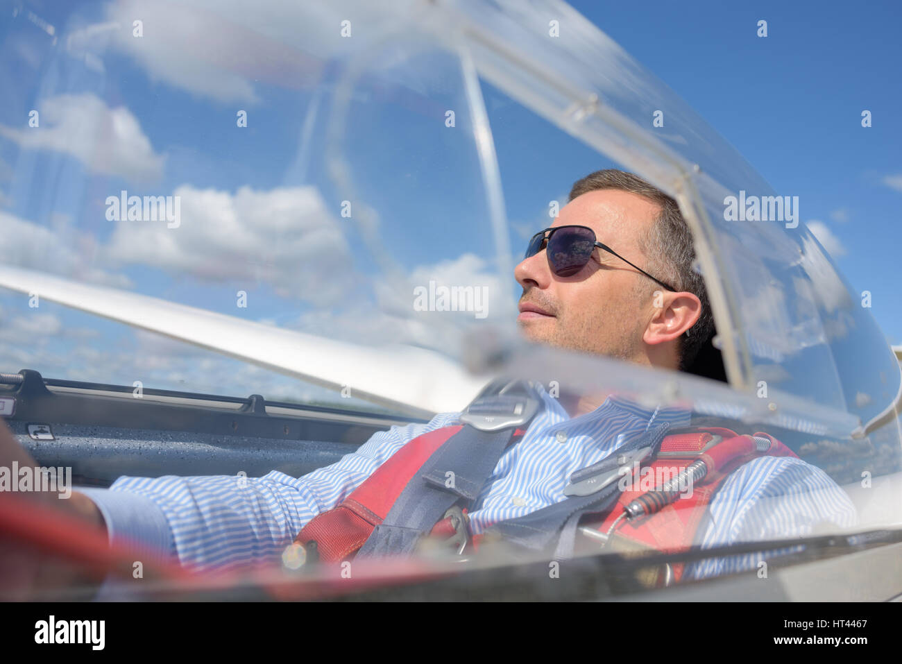 Osservando il cielo Foto Stock