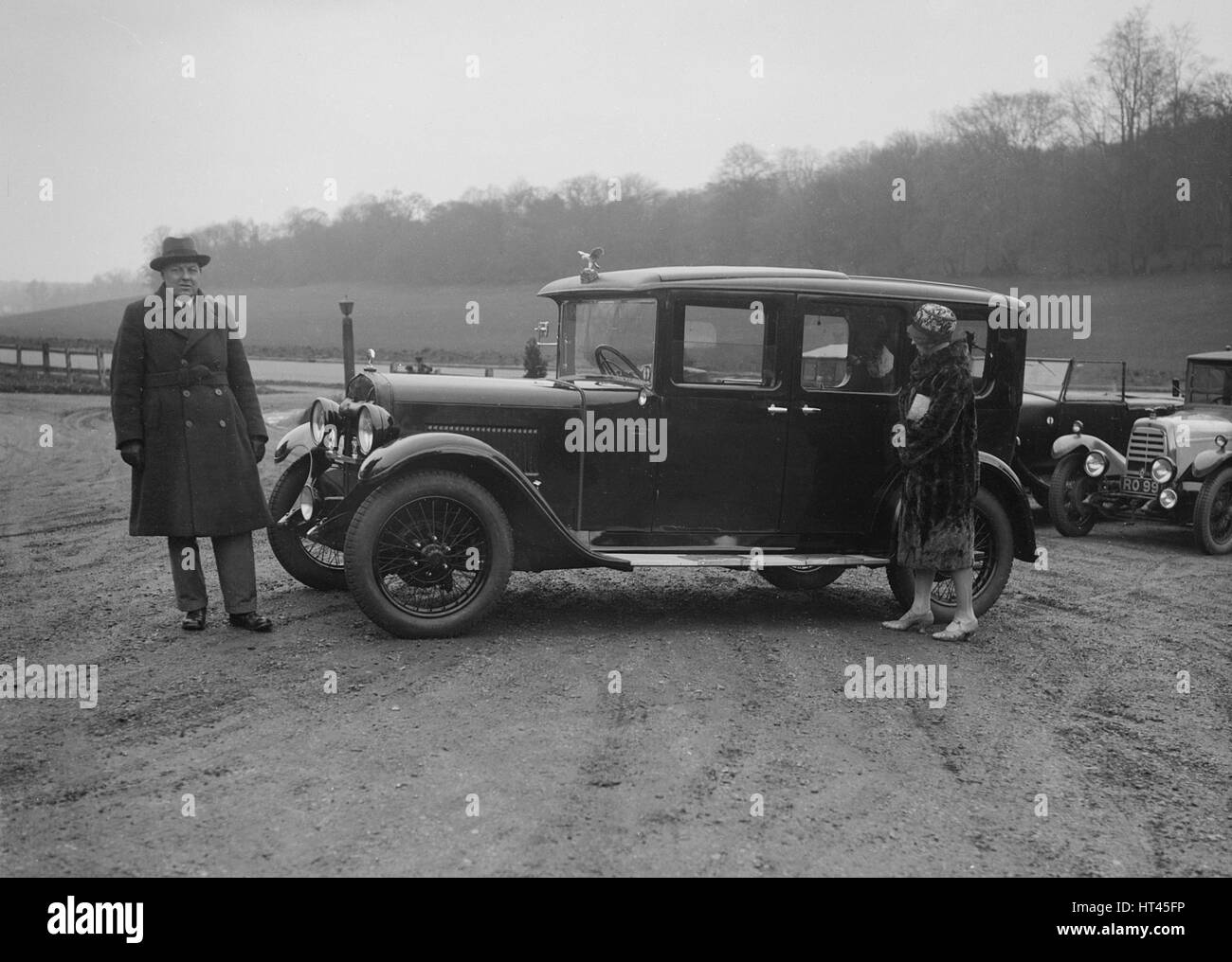 JKW Baines della JCC con una Austin, 1930s. Artista: Bill Brunell. Foto Stock