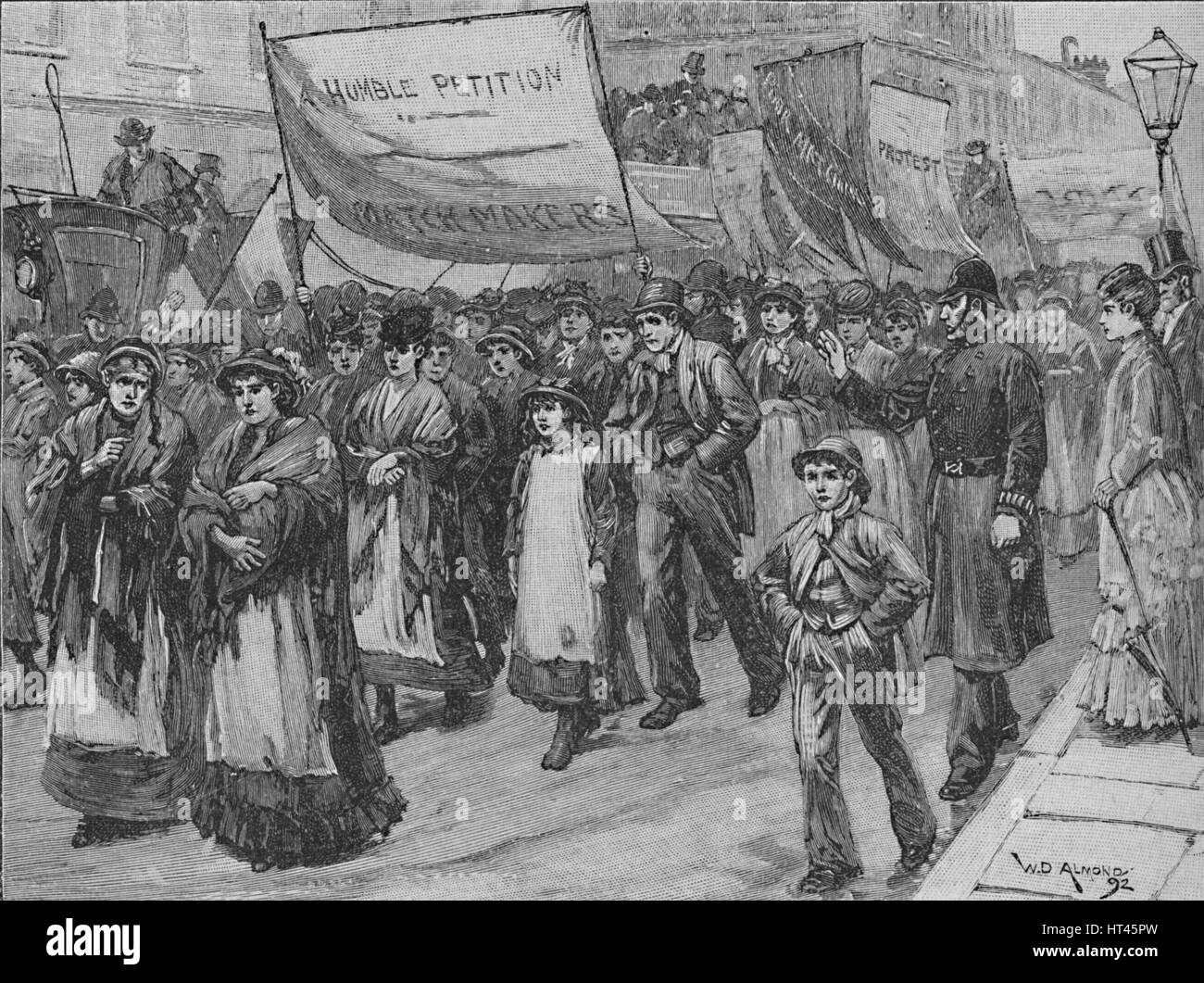 "Processione di Match-Makers a Westminster', 1892. Artista: William Douglas e mandorla. Foto Stock