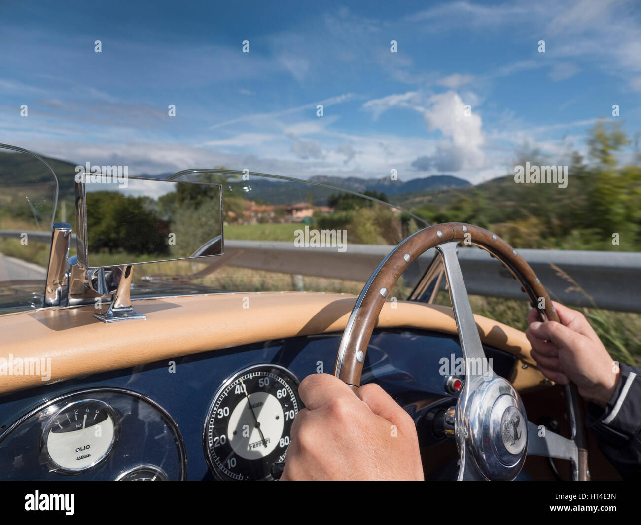 1950 Ferrari 166MM Barchetta. Corpo da Touring Superleggera Milano Italia la vettura era una volta di proprietà di Gianni Agnelli. Foto Stock