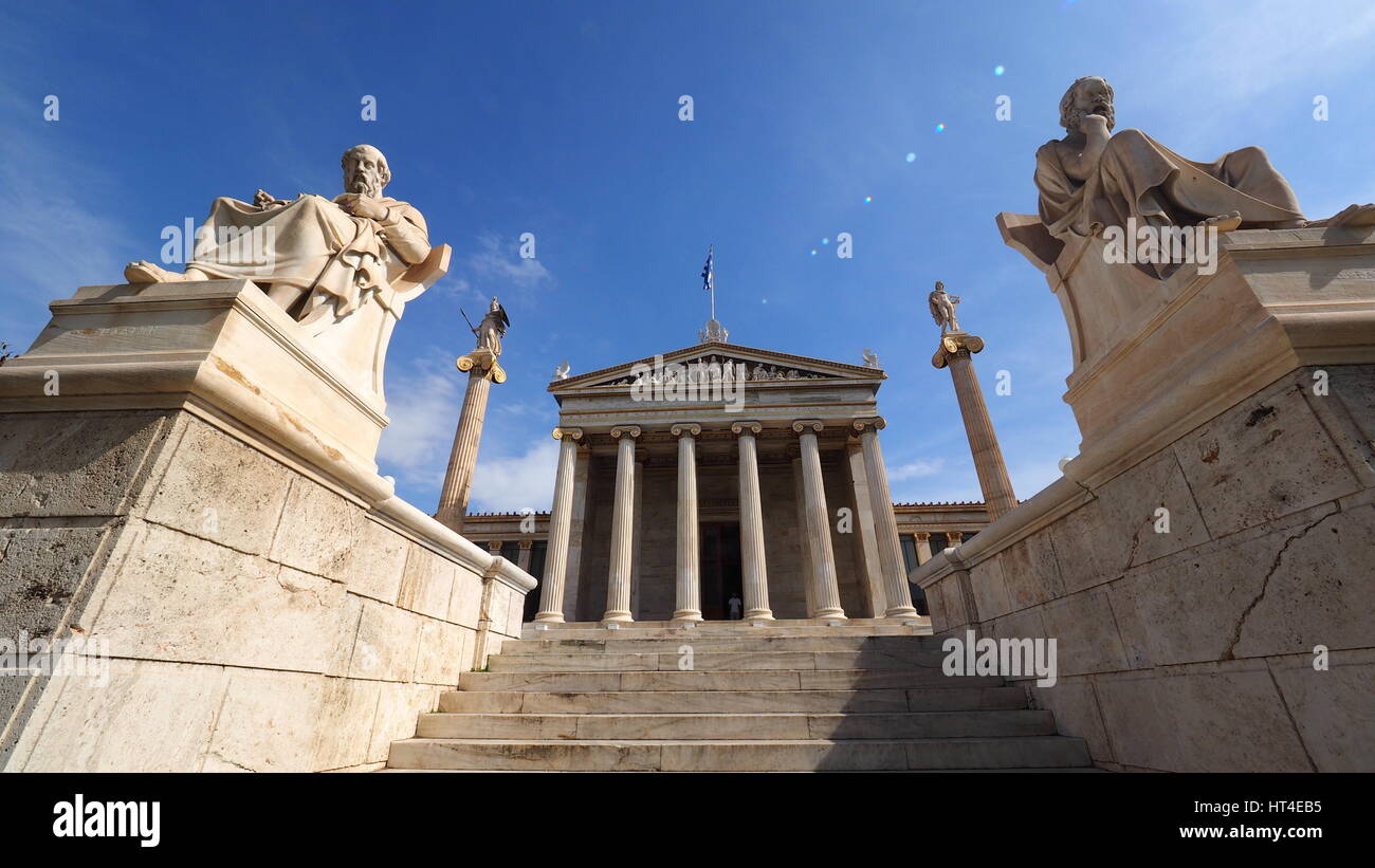 La trilogia ateniese - Accademia di Atene Foto Stock